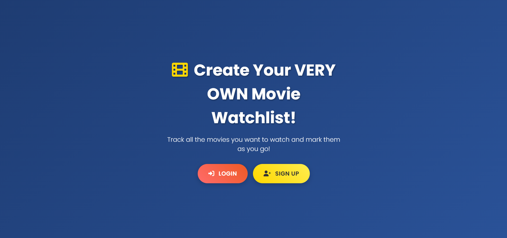 Movie Watch List Tracker